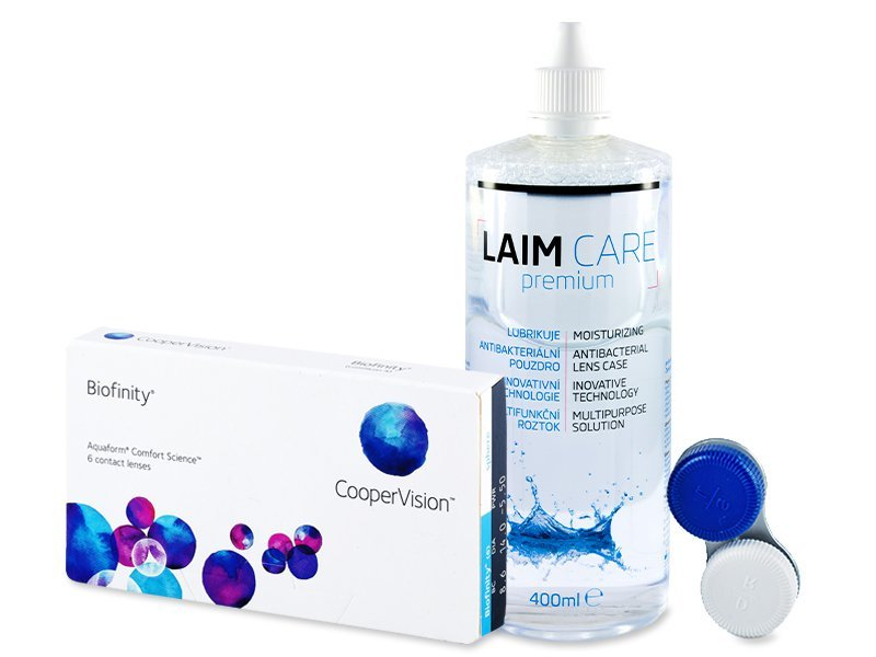 Biofinity (6 lentillas) + Líquido Laim-Care 400ml