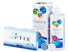 Air Optix Aqua (6 lentillas) + Líquido Gelone 360 ml