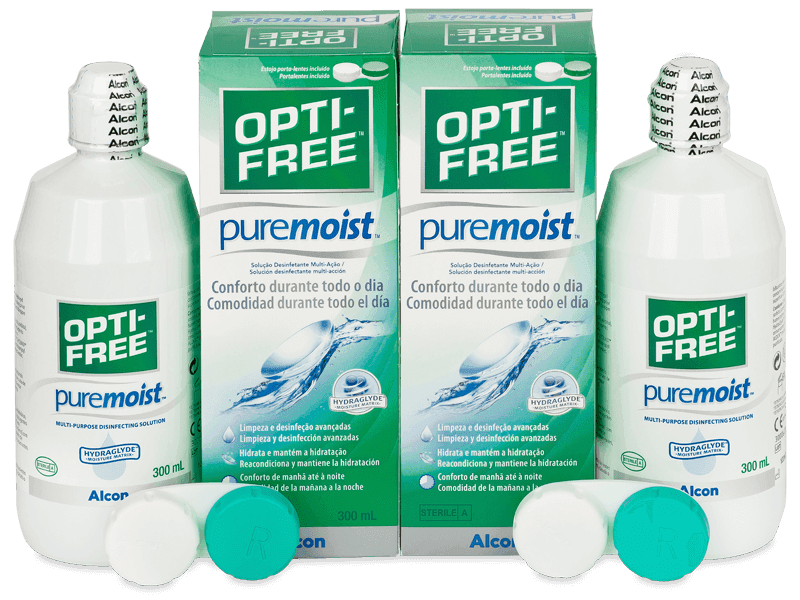 Líquido OPTI-FREE PureMoist 2x 300 ml 